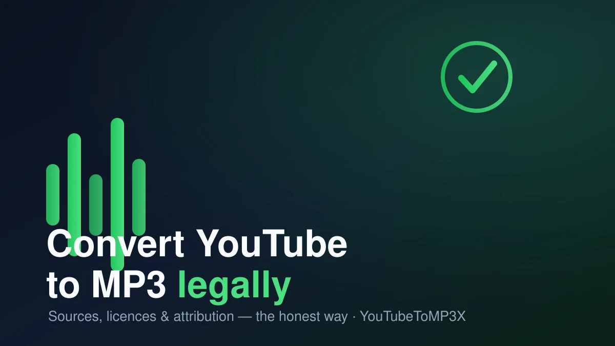 How to Convert YouTube to MP3 Legally